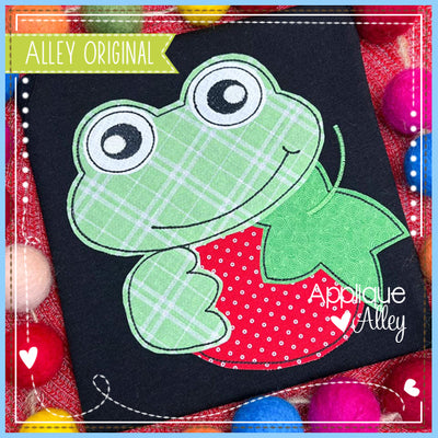 VINTAGE FROG WITH STRAWBERRY 6509AAEH