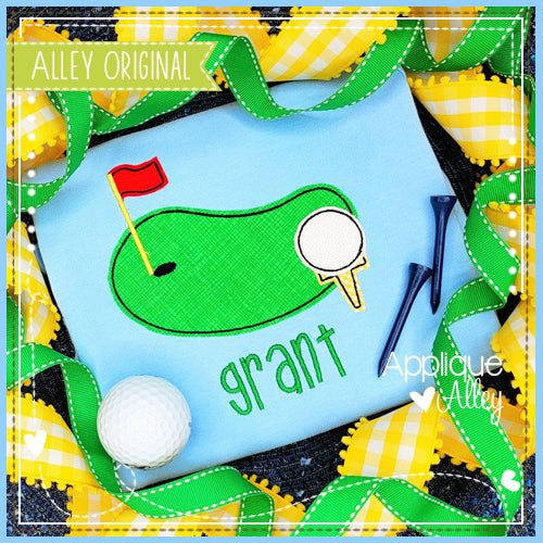 VINTAGE GOLF BALL ON GREEN 6326AAEH