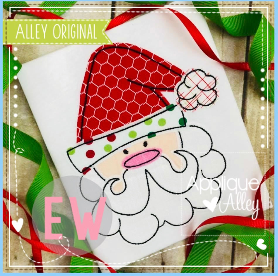 VINTAGE PERFECT SANTA 5772AAEW – appliquealley