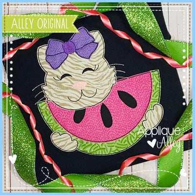 VINTAGE SWEET KITTY GIRL WITH WATERMELON 6461AAEH