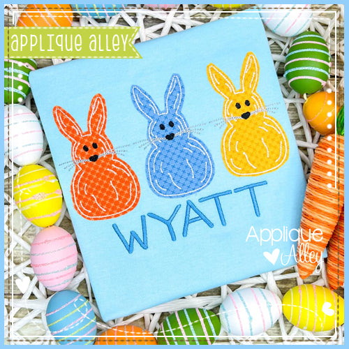 VINTAGE WOBBLY BUNNY FRONT TRIO 7106AAEH