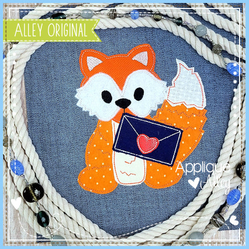 VINTAGE WOODLAND FOX WITH LOVE LETTER 6155AAEH