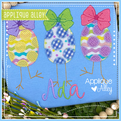 ZZ CHICK FEET DOTTED EGG BOW TRIO 7120AAEH