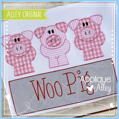 VINTAGE NAME 3 LITTLE PIGGLY PIGS  AAEH