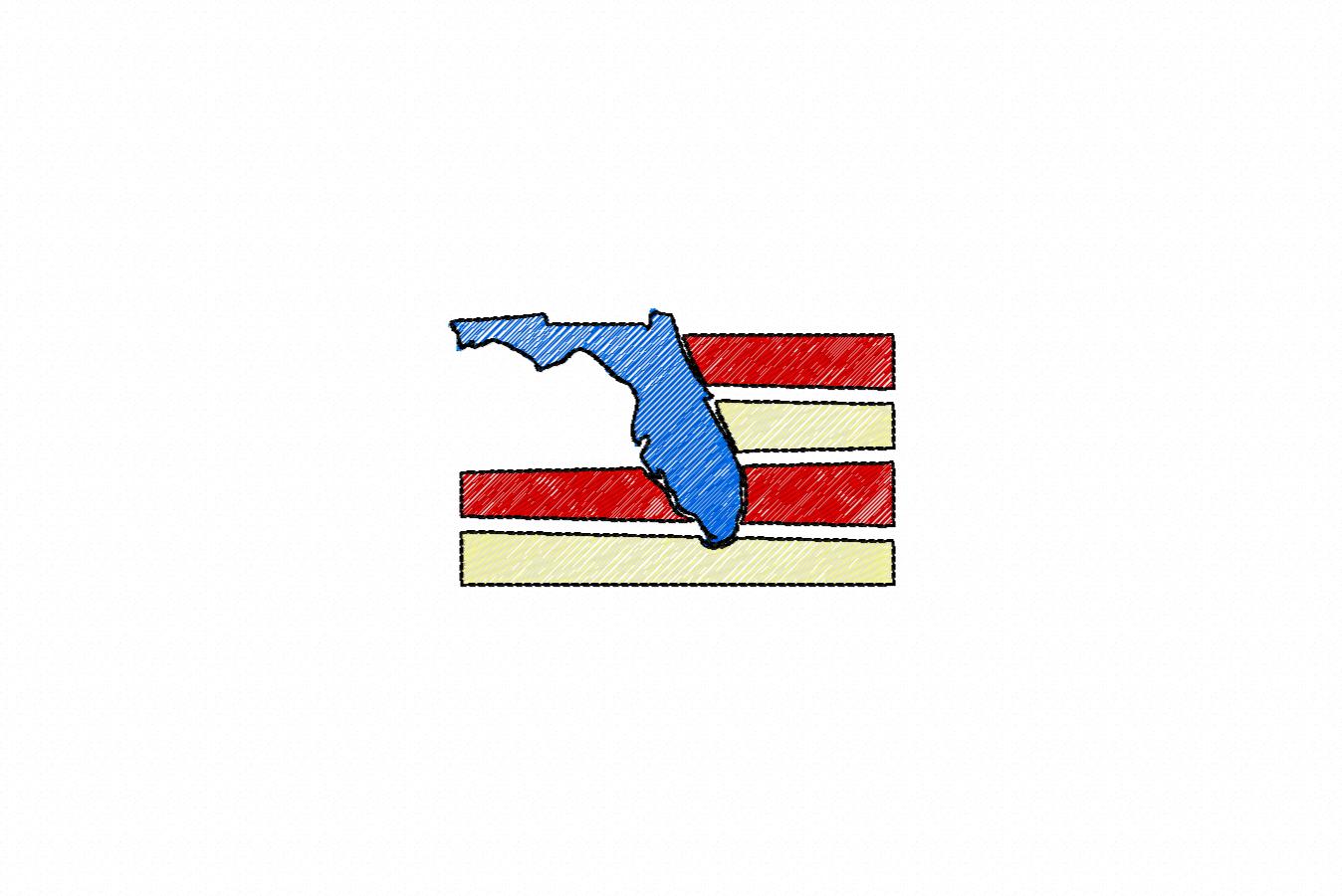 MINI FLORIDA FLAG 4871AAEH