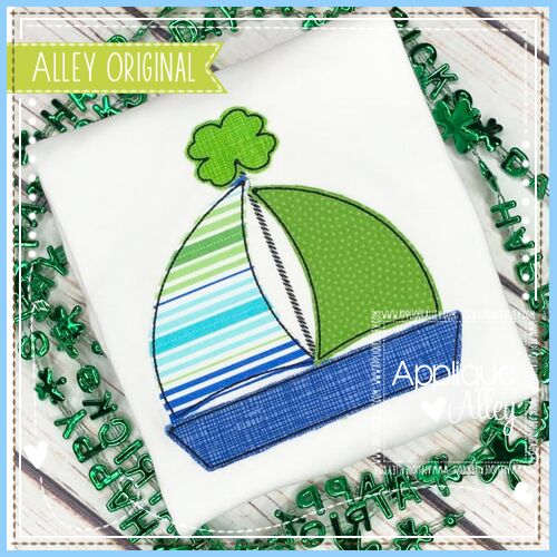 VINTAGE SAILBOAT WITH CLOVER  - AAEH
