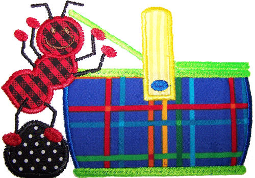 ANT WITH PICNIC BASKET
