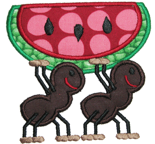 ANTS CARRYING WATERMELON