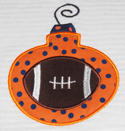 SIMPLE ORNAMENT WITH FOOTBALL