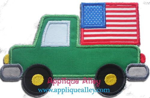 TRUCK WITH FLAG